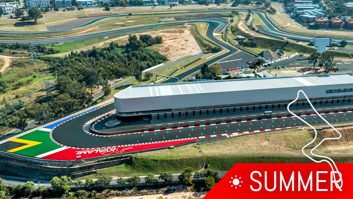 Kyalami 2016, layout summer