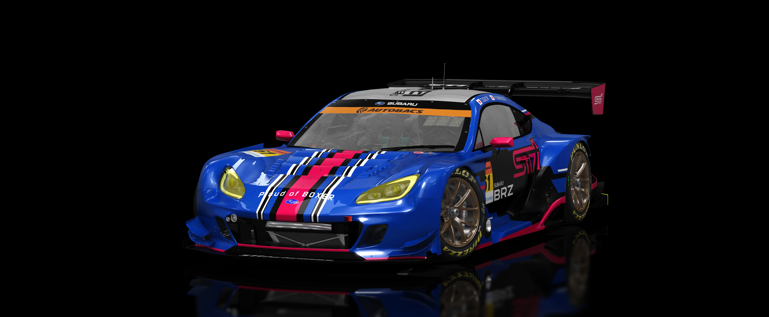 SUBARU BRZ R&D SPORT_SUPER GT_GT300_2022, skin 2021 #61 TEST Version (without sponsor)