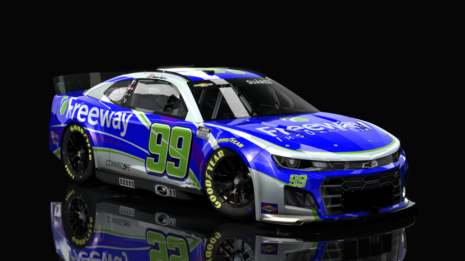 NASCAR Cup Series 2023 - Chevy Camaro, skin 99_freeway