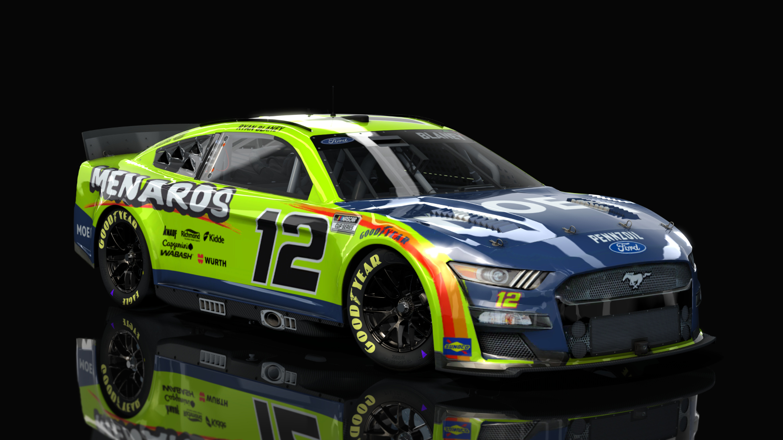 NASCAR Cup Series 2023 - Ford Mustang, skin 12_Menards