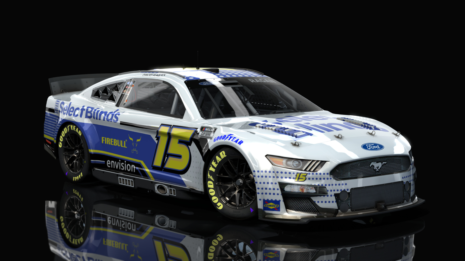 NASCAR Cup Series 2023 - Ford Mustang, skin 15_selectblinds_fireball