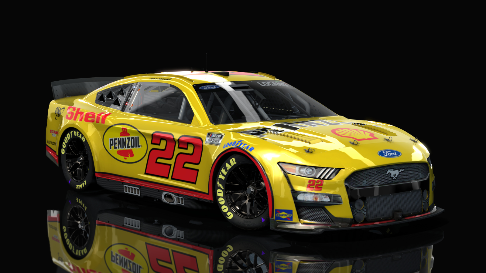 NASCAR Cup Series 2023 - Ford Mustang, skin 22_shell_pennzoil