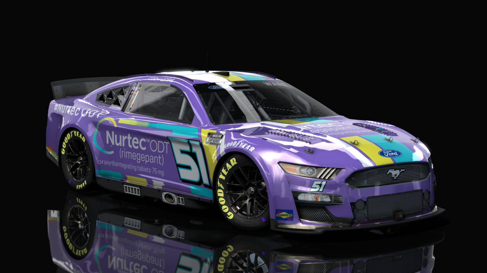 NASCAR Cup Series 2023 - Ford Mustang, skin 51_nurtex_purple