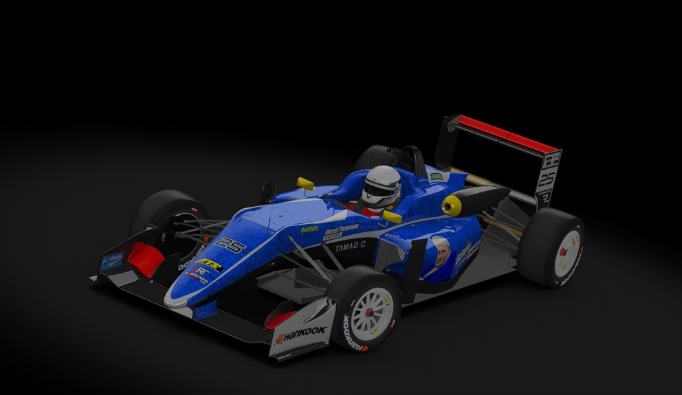 Dallara F317, skin FLRC_F3_HRT_25_Huebscher
