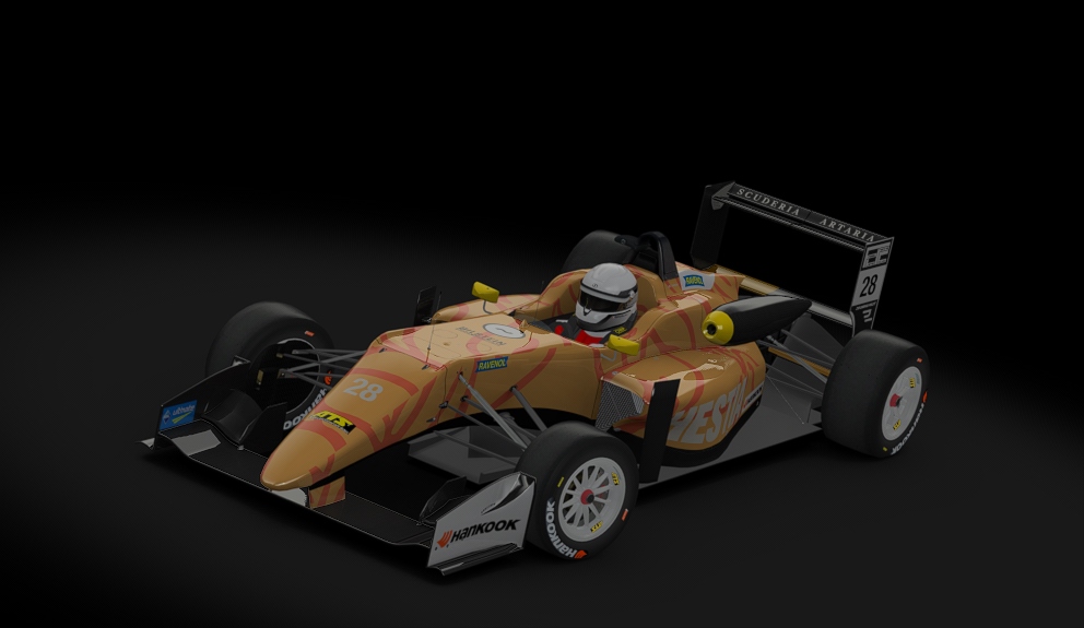 Dallara F317, skin FLRC_F3_SAR_28_Rodriguez