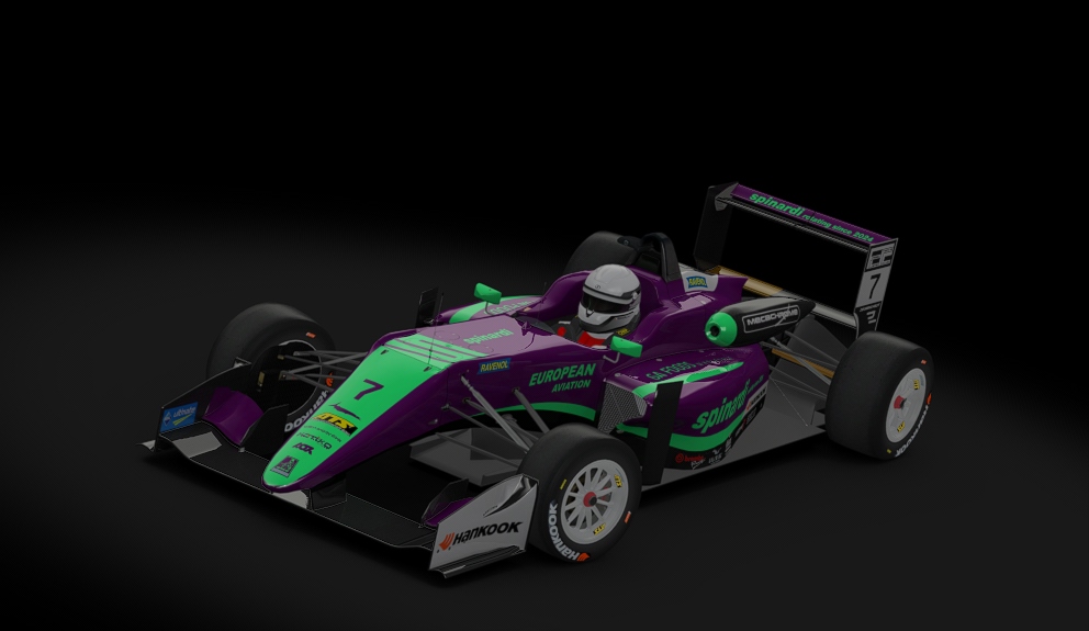 Dallara F317, skin FLRC_F3_SPN_7_Hussain