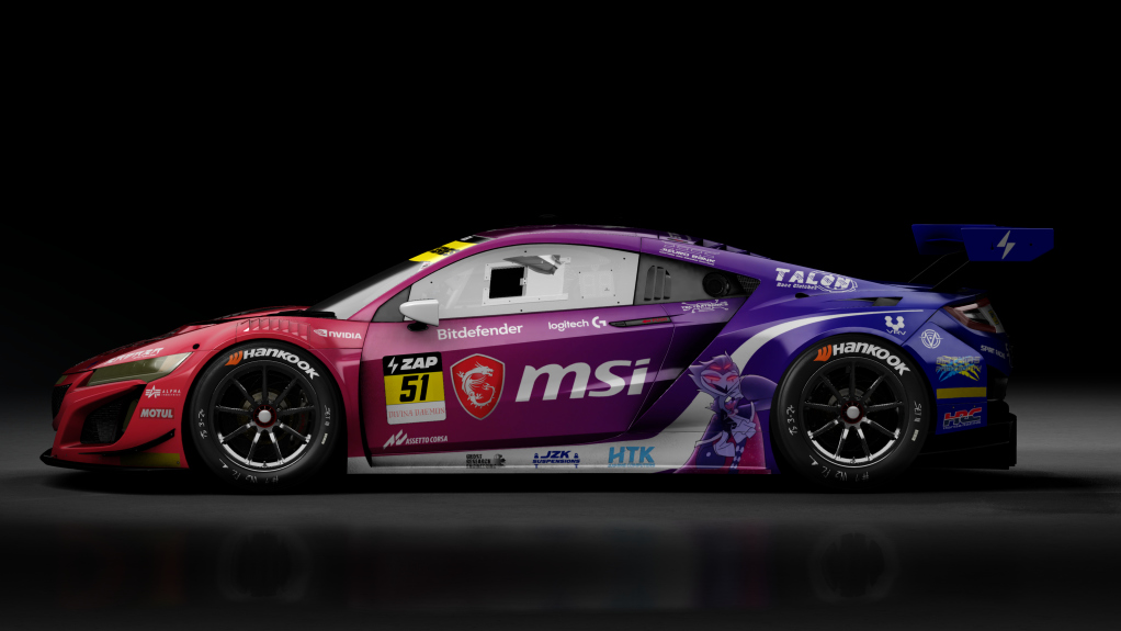 GT-M Akuro V6 Evo2, skin Spirit Racing